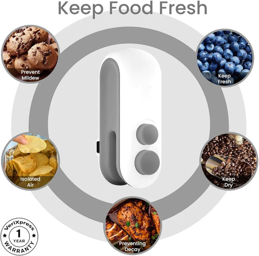 Seal & Cut Pro Mini Sealer | USB Rechargeable Food Bag Packing Machine